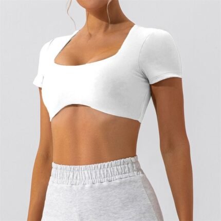 Women’s Lightweight Breathable Gym Crop Tops