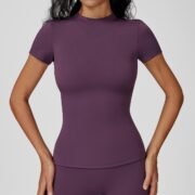 Women’s Crew Neck Super Stretchy Sports T-Shirt - Image 3