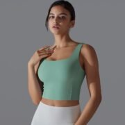 Women’s Lightweight Breathable Gym Crop Tops - Image 3