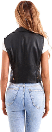 Women Moto Slim Vest