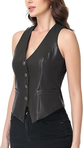 Women’s PU Leather Vest