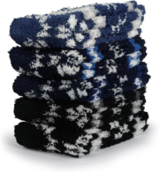 Men Fuzzy Slipper Socks with Grips Non Slip Sole Warm House Socks - Image 3