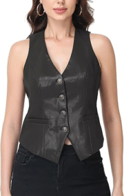 Women’s PU Leather Vest