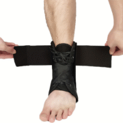 Adjustable Ankle Support Brace 1 Pair Elastic Ankle Guard for Sports & Recovery