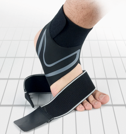 Ankle Strap 1 Pair High Quality Polyester & Latex Yarn Support for Injury Protection